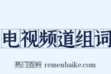 电视频道组词是什么意思的图片